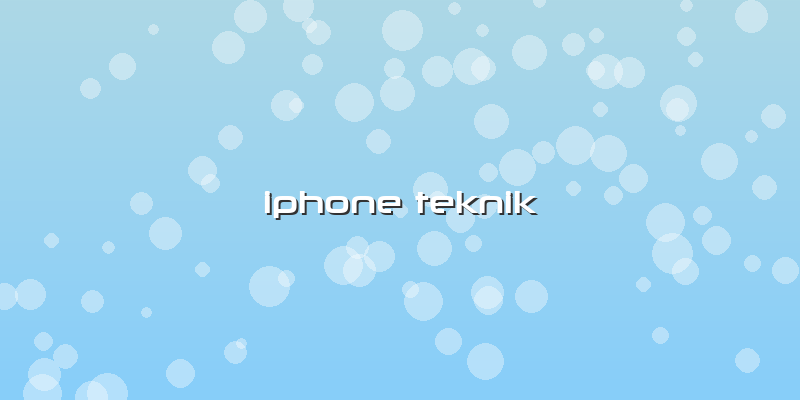 Iphone Teknik
