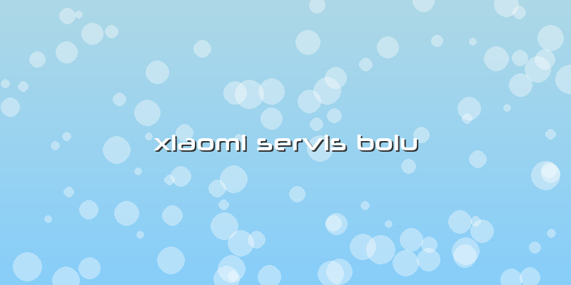 Xiaomi Servis Bolu