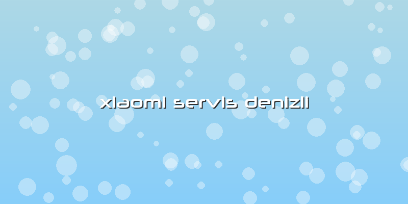 Xiaomi Servis Denizli